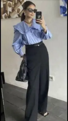 滝マキさん　タキマキ　私服ZARA パンツ　S SIZE 茶色 滝マキさん タキマキ 私服ZARA パンツ S SIZE 茶色 滝沢眞規子