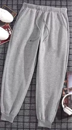 グレー ジョガーパンツ スウェット素材