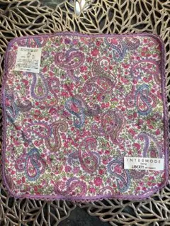 ★タイムセール★ リバティ タオルハンカチLIBERTY ピンク×ラベンダーのサムネイル