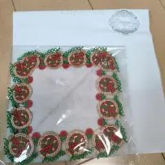 近沢レース店 タオルハンカチ ベージュ ピザ柄のサムネイル