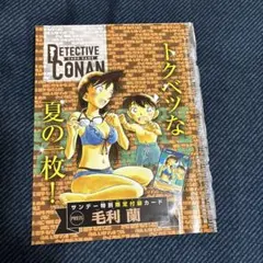 名探偵コナンカードゲーム 少年サンデー37.38合併号 毛利蘭 PR035