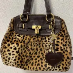 Samantha Thavasa ヒョウ柄 ハンドバッグ(大容量)