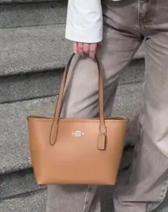 中古品　コーチ　スモールシティトート ブラウン系/ショルダー