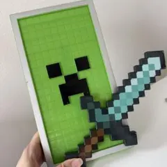 【イギリス購入稀少品】Minecraft クリーパー 盾とダイヤモンドの剣