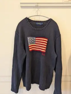 ポロラルフローレン　コットンニット　アメリカ　L