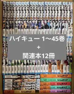 ハイキュー 初版あり 全巻1〜45巻セット+関連本12冊 37〜45巻