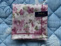 新品 Polo Ralph Lauren花柄ハンカチ ポロ ラルフローレン