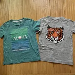 Tシャツ2枚セット120 ユニクロオールドネイビー