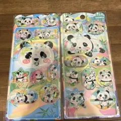 ウォーターインシール パンダ シール ウォーターシール 立体シール 3Dシール