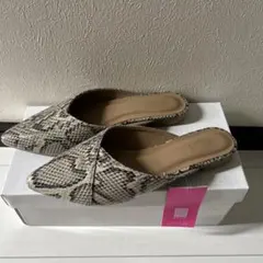 2PINK ヘビ柄 ミュールサンダル LL