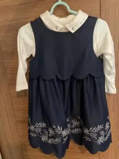 ネイビー ワンピース Bebe ブラウスとセット