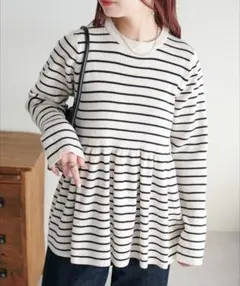 ペプラム ニット