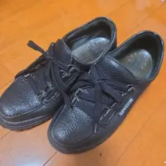 MEPHISTO メフィスト　ブラック レザー スニーカー　ウォーキングシューズ