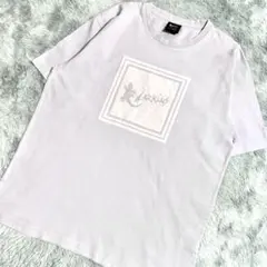 LARKiNS トカゲ ロゴ Tシャツ 綿 ラベンダー パープル Lサイズのサムネイル