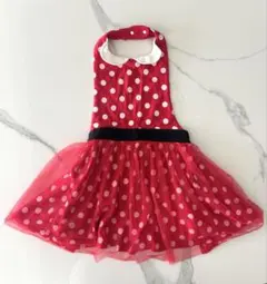 (130-140cm)ミニー チュール付き エプロン