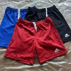 アディダス150センチ　ハーフパンツ3枚セット