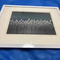 稲の花 パステル画 ゴールドフレームの額縁 - メルカリ