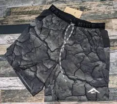 S ナイキ トレイル ストライド ショート スマホ収納 吸汗/速乾/通気 黒