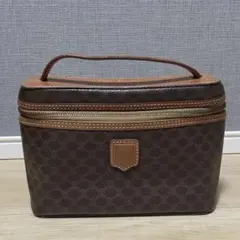美品　CELINE セリーヌ バニティバッグ PVC マカダム柄 ヴィンテージ