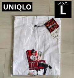 新品 リヴァイ椅子/ホワイトL【進撃の巨人 UT グラフィックT】（半袖）