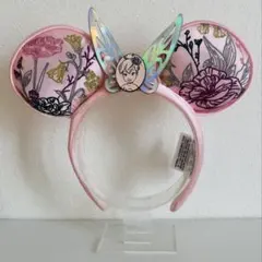 ティンカーベル 花柄 ピンクカチューシャ