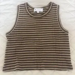 ROPE' PICNIC タンクトップ ボーダー ブラウン系のサムネイル