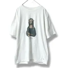 【ユニクロ】Lサイズ　白Tシャツ　モナリザ　コラボUT　デザインTシャツ