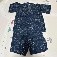 花火模様 甚平 110cm