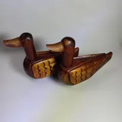 TSUBOGEN ウッドデコイ アヒル ブックエンド 壺源 ツボゲン - メルカリ