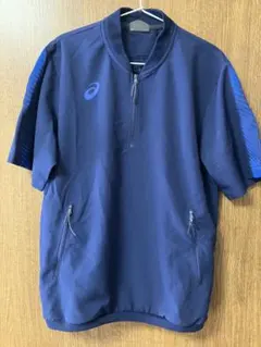 アシックス 半袖 ピステ ジャケッ ハーフジップトップ パンツ セット