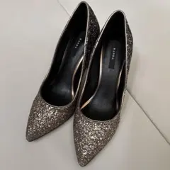 RANDA グリッター ハイヒールパンプス 24.0cm