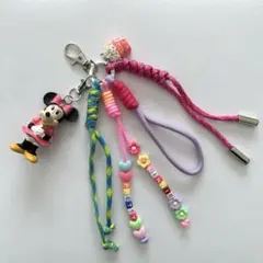 ミニー　じゃらじゃらキーホルダー　バッグチャーム　スマホチャーム　ディズニー