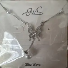 LuLuDiy Glitz Wave バタフライネックレス⑲