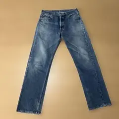90s USA製 Levi‘s 501 デニムパンツ 34X32 ヒゲ 縦落ちのサムネイル