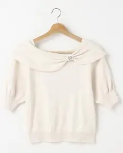 INGNI 2WAYリボンオフショルダーニット