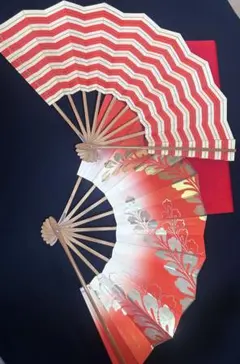 【お値下げしました】舞扇子 舞扇 稽古 日本舞踊 朱赤 和装 小物 セット