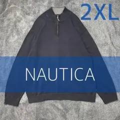 ノーティカ NAUTICA ハーフジップ スウェット　古着　メンズ　XXL