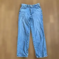 GU ハイライズストレートジーンズ blue Sサイズ