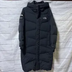 美品ノースフェイス　ロングダウンジャケット　メンズS 男女兼用　チャコール