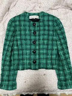 2026年最新】Vintage Dior カラー：グリーン系 レディース ノーカラー