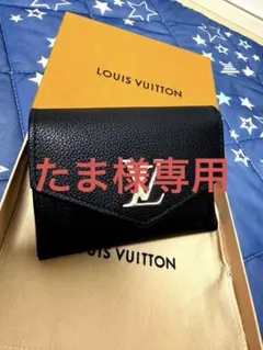こっちゃんLOUIS VUITTON 三つ折り財布 ブラック こっちゃん様専用LOUIS VUITTON 三つ折り財布 ブラック - メルカリ