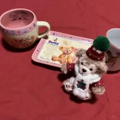 ダッフィーぬいぐるみ　スーベニア　マグカップ　プレートセット　レトロ　バンビ