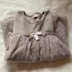 RETRO GlRF♪ ベージュピンク♪ 長袖 チュニック リボン付き