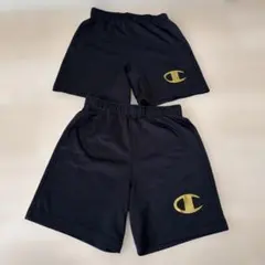 Champion 黒 ハーフパンツ2枚セット140cm150cm
