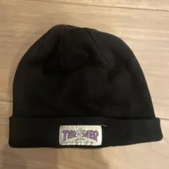 THRASHER ニット帽 黒