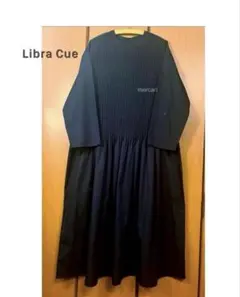 Libra Cue クラシックピンタックロングワンピース