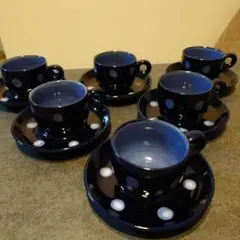 ノリタケ フォークストーン デミタスカップ＆ソーサー 水玉