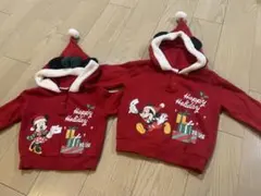即日発送 ❗️バースデイDisney ミニー　ミッキー　クリスマス　パーカー