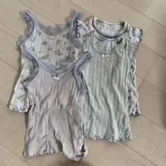 キャミソール90 2枚 半袖シャツ80　2枚