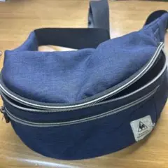 ネイビー キャンバス ボディバッグ